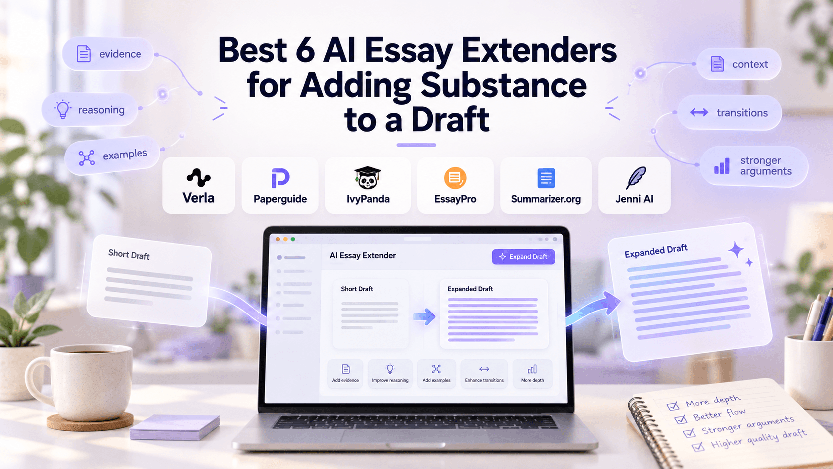 Best AI Essay Extenders for Adding Real Depth to a Draft